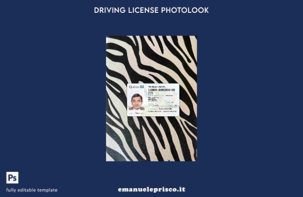 modello FRONTALE photolook Canada Quebec DL stile verificato